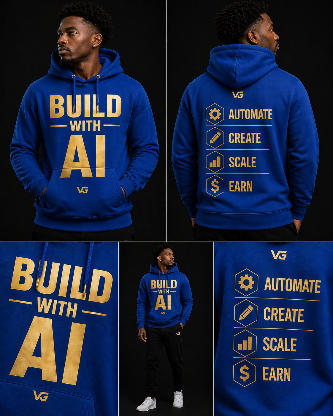Build With AI Hoodie — Premium Gold Edition (Limited Drop)