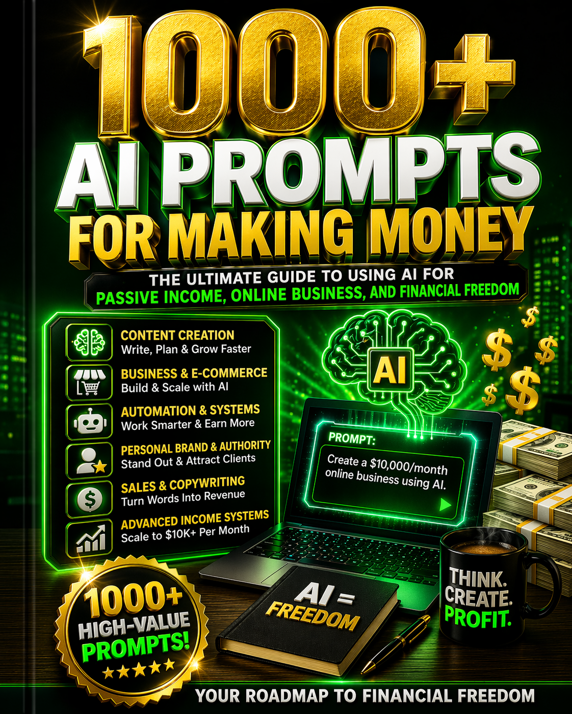 1000+ AI Income Prompts — The Ultimate AI Prompt System