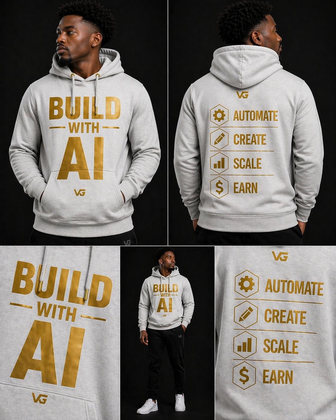 Build With AI Hoodie — Premium Gold Edition (Limited Drop)