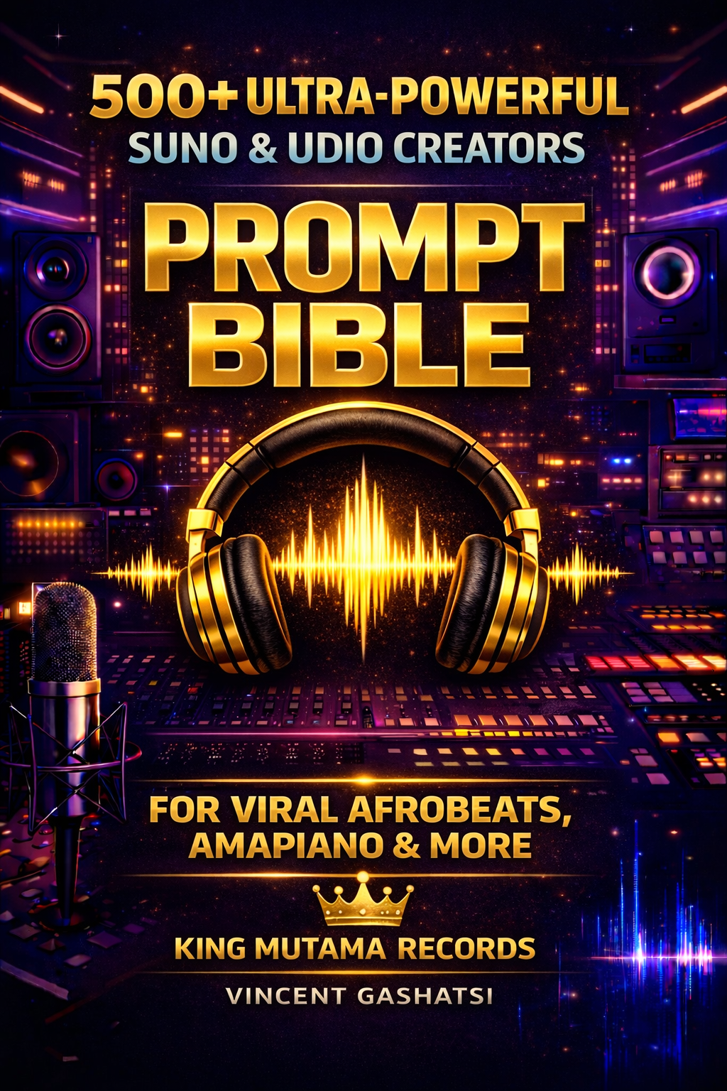 AI Music Prompt Bible — 500+ Suno & Udio Prompt System for Viral Hits & Music Income