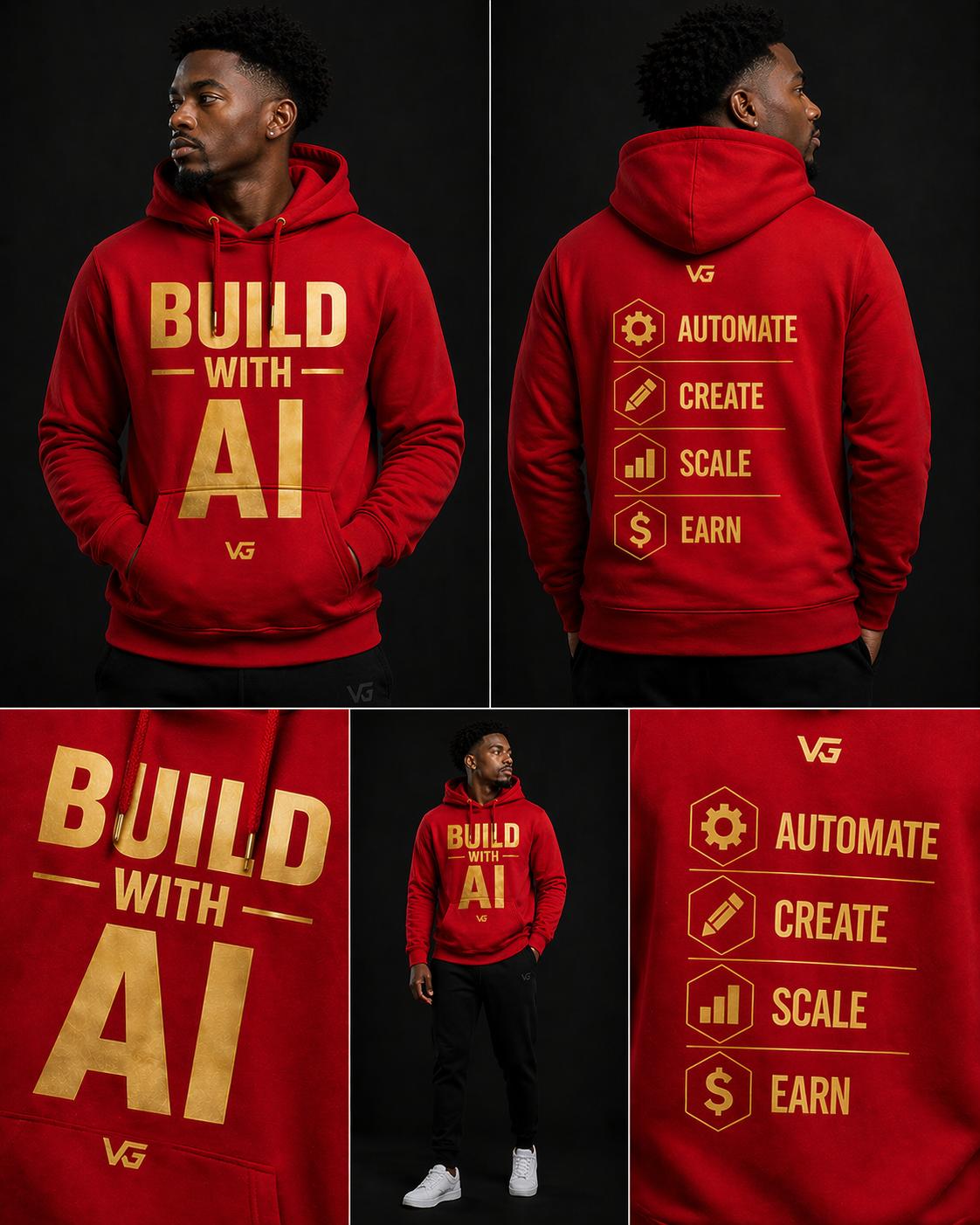 Build With AI Hoodie — Premium Gold Edition (Limited Drop)