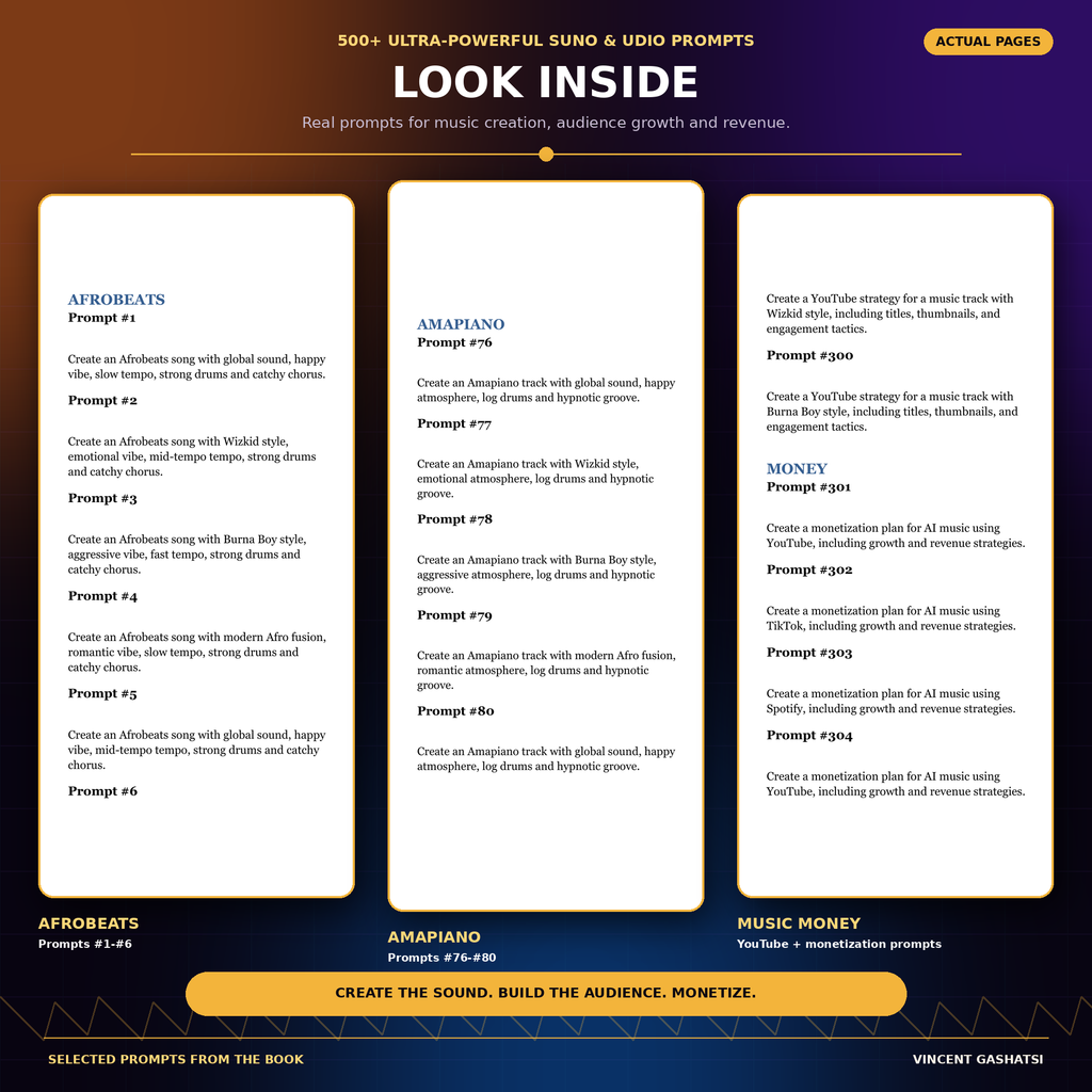 AI Music Prompt Bible — Suno & Udio Prompt Guide
