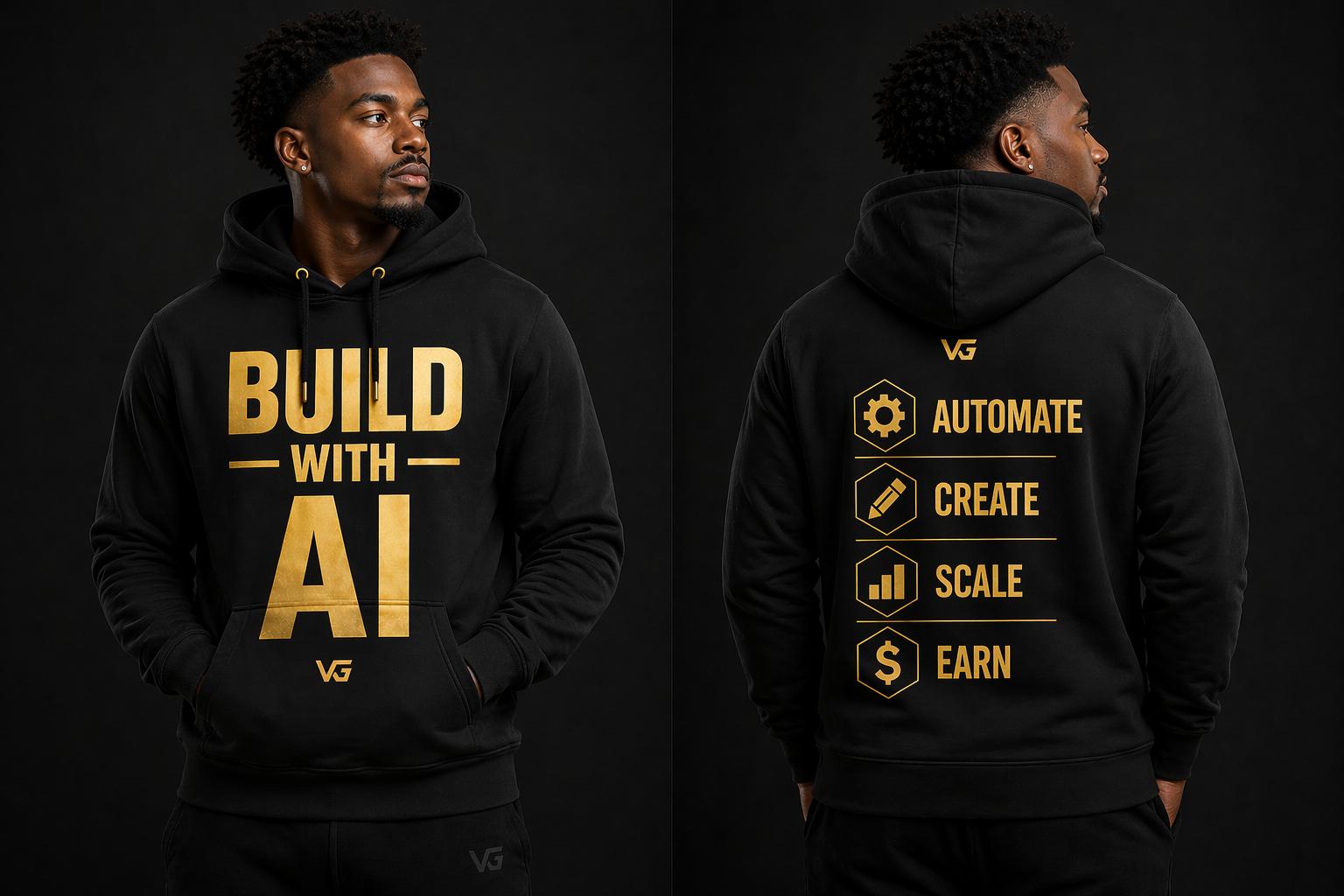 Build With AI Hoodie — Premium Gold Edition (Limited Drop)