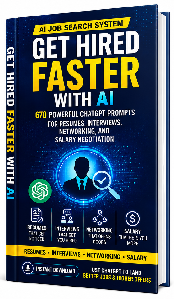 Get Hired Faster with AI — 670 ChatGPT Prompt System for Career Success